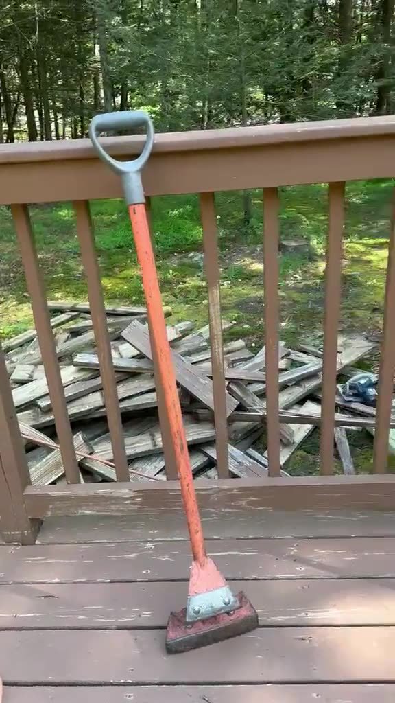 Video: deck rebuild — old boards out